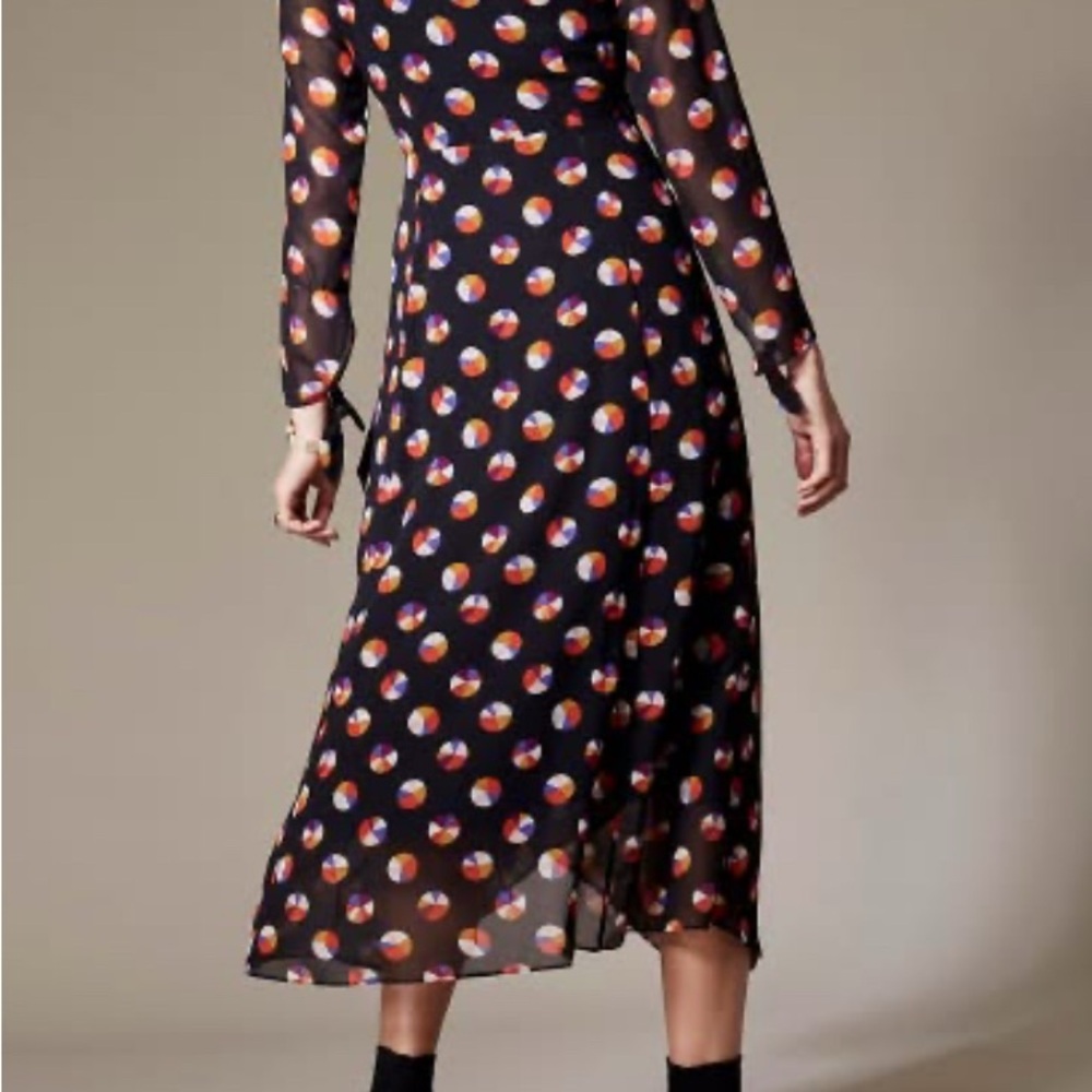 Karen Millen Colour Pop Midi Wrap Dress Us 8 Uk 12 View 4